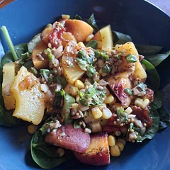 Quite nice but I think it'd be better not to grill the tomatoes and cucumber.
