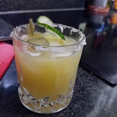 Cucumber + orange juice + nonalcoholic gin, yes. Salt rim, no.