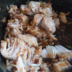 It tasted like barbecue chicken with oranges.