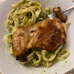 Really good didn’t add the Parmesan added it to the pasta directly instead. We toasted the pine nuts in a fry pan until golden I would make this again!