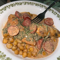 I liked this way more than I was expecting to. The sauce was creamy and the perfect rich combination of sweet and tangy!