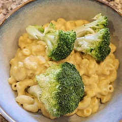 I prefer the healthiness flavors of this dish to regular mac & cheese! 