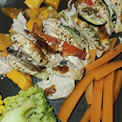 Need to add more flavour to the chicken. Maybe in a low dish with some chicken stock