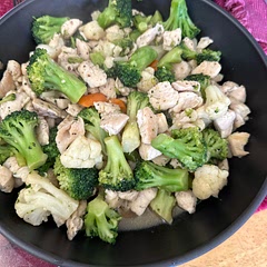 Very easy to make and tasty. I added extra broth and carrots to the dish and seasoned the chicken with garlic and pepper seasoning as it cooked.
