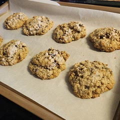 I used mini chocolate chips which spread well throughout eat bite!