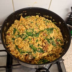 An amazing recipe! I made it as a university student using extra broth instead of white wine to save some money. Overall it is really affordable and it makes lots of leftovers to freeze for when I don't have time to cook.