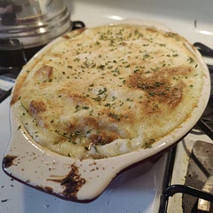 Need to practice a bit to get the textures right but not bad for a first try. Very flavorful. I made it with ground lamb. 