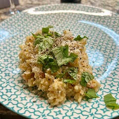 I topped with chopped basil instead of parsley. It was delicious!