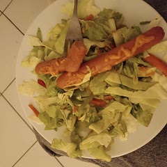 Añadí dos salchichas pero todo muy rico 😋