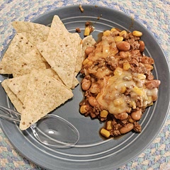 We definitely had leftovers for the 3 of us, but it was very filling and delicious!