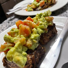 This tasted like it was from a fancy restaurant! I made the avocado salsa while my husband grilled the salmon — super quick and easy!