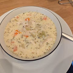 Doubled the herbs. It is good. The roux and cream add another layer but not sure worth it.