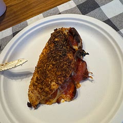 It was okay. I cooked the chicken in the air fryer. My husband really liked it. I felt like it was kind of bland. Next time I’d consider doing pesto or adding Italian sausage.