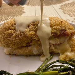 Amazing ! I made the sauce as well and did the easy version. So good I didn’t have Swiss so I used white cheddar