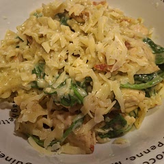 Great taste! Be careful as the stock evaporates and the pasta sticks to the pot!! 