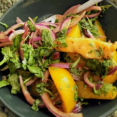 Would probably double everything but the red onion next time, might try baking it on a Flatbread as well 