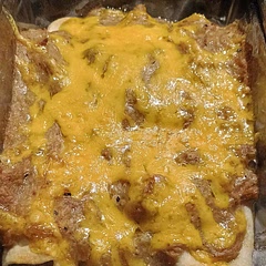 I made this today with cooked pork (oops) and the sauce came out very thick. I just thinned it with a bit more broth. It was still tasty though. 10/10
