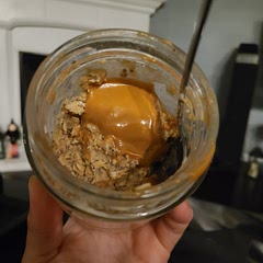 This is too thick for my preference. Also too sweet, not for me....I actually felt guilty eating this, it's like a desert for breakfast 