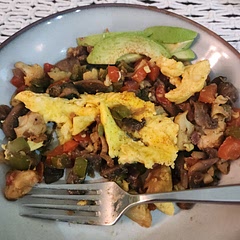 Takes longer than 30 minutes, especially if your pan is standard size - 4 servings is a lot to fit in a single pan! Added sliced avocado and a quick egg on top. It was good!