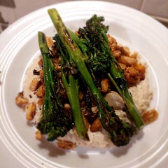 This is a beautiful dish. The flavours are simple but deep and the variety of textures keep it interesting. We served with sourdough which rounded it out nicely but I'd happily eat it without, too. 