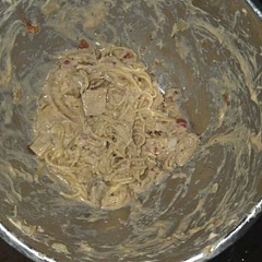 Made the sauce to thick but it was still good. I also think it wouldn't be bad with some bacon bits. 