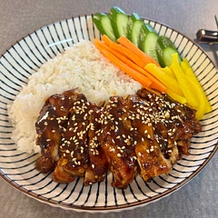 I added a little extra crushed chili to the marinade. Quick and easy dish.