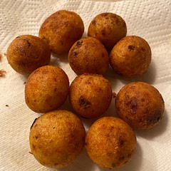 Took a few tries but it eventually came out nicely! Added a bit more cornstarch than the recipe called for to keep them in tact.