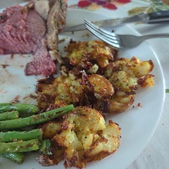 Delicious!  Note: I used the air fryer setting instead of baking and it reduced the baking time to 20 minutes.