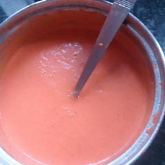 Added tomatoes puree, vegetable stock whilst sauteed red onion, doubled garlic, red chilli, oregano and paprika. Used parmesan instead of nutritional yeast. used cream instead of almond milk. Did not need corn flour to thicken. 