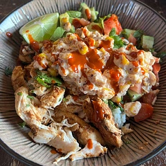 Super easy and tasty recipe! We felt that it was lacking a bit of spice so we added hot sauce. We also topped with sliced tomato and avocado.