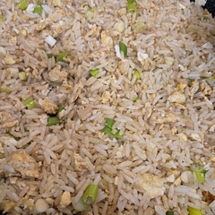I added some chopped spring onions. They added more flavour to the dish.