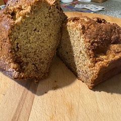 Added a brown sugar cinnamon crumble to the top