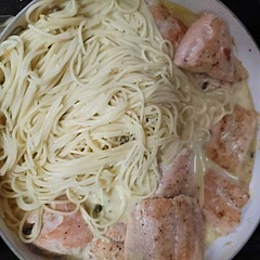 It was so good! I used salmon instead of chicken and it was the best thing ever! Added noodles for a side and I literally had to make a second pan of this!