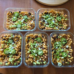 This was excellent, but I did kick it up a bit. I subbed ground beef for ground turkey, I used a full box of Barila protein macaroni. 1x 540ml can of Aylmers Chilli accent tomatoes and 1x 260ml can of diced tomatoes with chilli's. 1x 520ml can of black beans and diced 2x jalapeños. Then added some jalapeño garnishes too. Plus I added 1 tsp Chipotle, 1 tsp cayenne, 1 tsp Chilli powder, 1/2 tsp cumin. It was spicy but not lingering quite flavorful, I would recommend my twist.