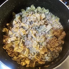 So I accidentally put in tbsp's instead of tsp's and my kids loved it and I didn't have enough minced garlic, but I was able to make it work. I cooked 1.5lbs of ground turkey with 4 cups of noodles. I think the sauce could have been a little thicker but overall, I'd make it again for a quick weeknight dinner