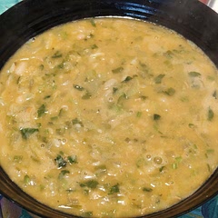 A splendid recipe ! Added a yellow onion, two green onions, fresh coriander, some paprika and cumin. Turned out perfect!