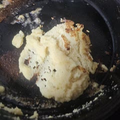 Ratios of this recipe are completely wrong. Makes an oatmeal not a batter and doesn't keep together enough to flip.