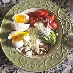 Soooo good. I forgot to toss my quinoa in the oil and herbs, but I did sprinkle a little salt and garlic powder on top, and that was great!