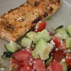 It's delicious, I added some feta cheese and cucumber for extra flavor. I was so hungry that I didn't take a good picture LOL