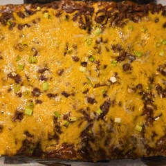 I used a whole pack of taco seasoning.  The husband and kiddos tore it up.  