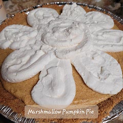 easy, quick. made whipped cream with ginger, nutmeg, vanilla, powdered sugar 
