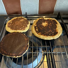 Used gluten free baling powder - added caffe latte protein powder - nice start to weekens