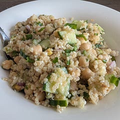 Easy, filling, tastes good - a good go-to salad to keep in the fridge during the week 