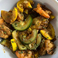 This was good! I realized I didn’t have a red bell pepper so I made it without. Cut the onion too small but overall it was very flavorful! Does not need to marinate long at all.