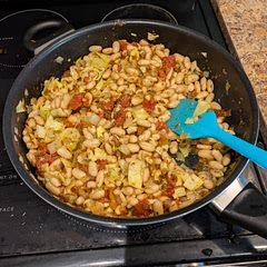 Pretty good! Definitely more of a skillet than a baked bean dish. I was expecting more liquid for dipping into bread but it was solid.