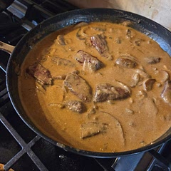 Very easy, straight forward recipe.  Only change made wad about a 1 1/2 cups of beef broth.