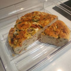 Worked well. Definitely 1hr 15min at Step 4 in my slow cooker.
I'm a driver, so I turned this in to "Lunch on the go". I added cooked bacon, split olives, semi dried tomatoes, baby spinach, Parmesan with herbs and garlic to make it more of a Mediterranean Loaf. Cook step 4 for 1.5 hours. Delicious!