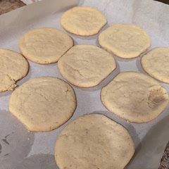 Quite possibly the most delicious cookie recipe I've ever tried. Easy for my 7-year old to help! Followed it to the T, and only had to cook a little longer (maybe 15 min.?)