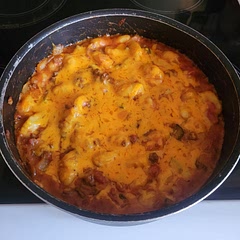 Added extra paprika and chopped pickles 