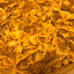 Doubled the pasta and did 5 cups of broth (some chicken broth). Used bow tie pasta which was a fun twist. Used fresh garlic instead of powder and doubled the chili powder.
